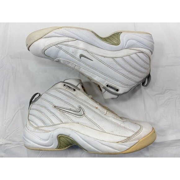 VINTAGE NIKE white Swoosh Y2K SHOES SIZE 7 - Picture 8 of 12